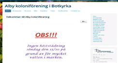 Desktop Screenshot of albykoloni.se