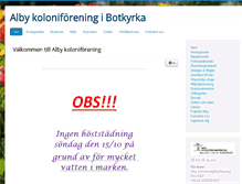 Tablet Screenshot of albykoloni.se